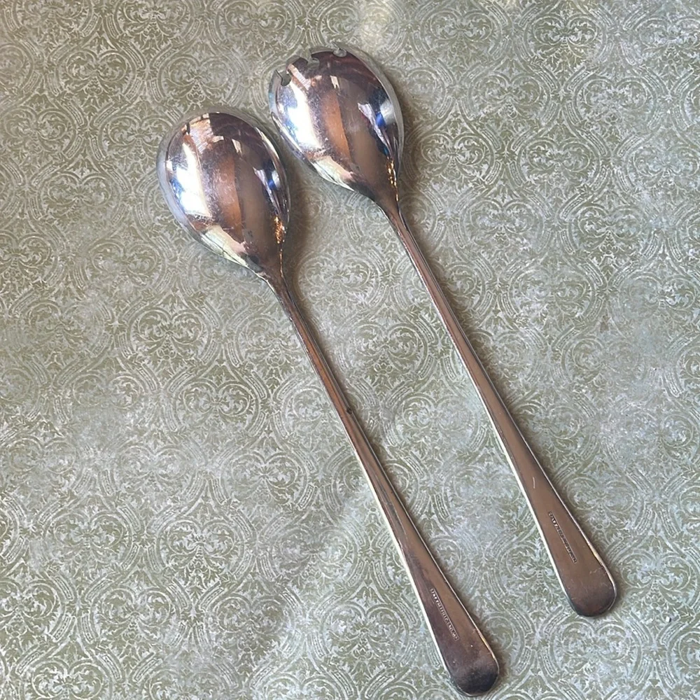 EPNS Sheffield England Salad Server Set